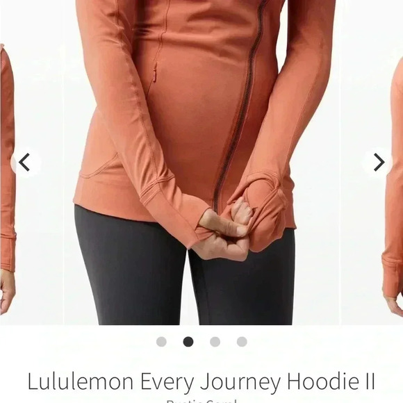 Lululemon every journey hoodie in rustic coral. - Picture 5 of 6